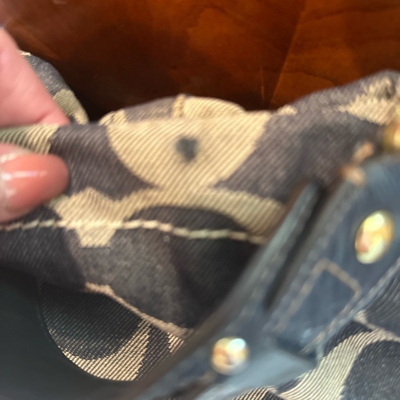Vintage Denim Coach Handbag - Picture 4 of 8